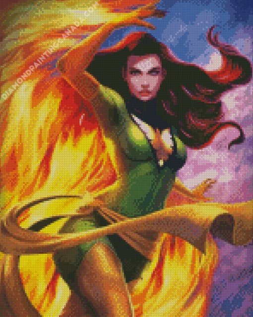 Aesthetic Jean Grey Diamond Painting