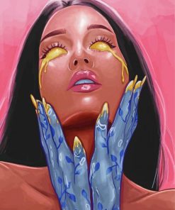 Aesthetic Tears Of Gold Diamond Painting