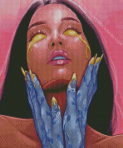 Aesthetic Tears Of Gold Diamond Painting