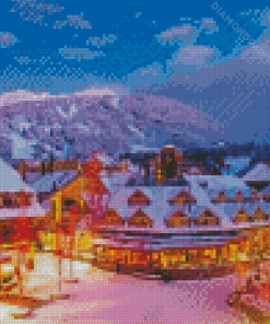 Aesthetic Whistler Buildings Diamond Painting