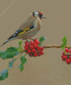 Aesthetic Bullfinch Diamond Painting