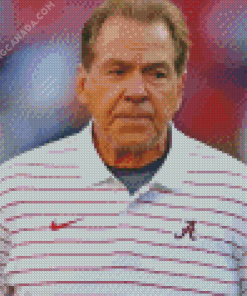 American Football Coach Nick Saban Diamond Painting