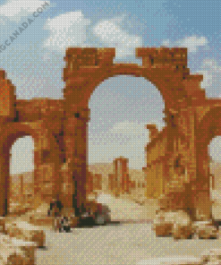 Antique Brown Ruins Syria Diamond Painting