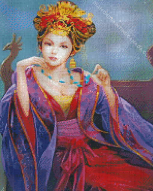 Beautiful Chinese Woman Diamond Painting