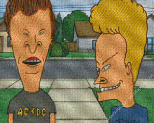 Beavis And Butthead Outside Diamond Painting