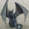 Black Bat Cat Diamond Painting