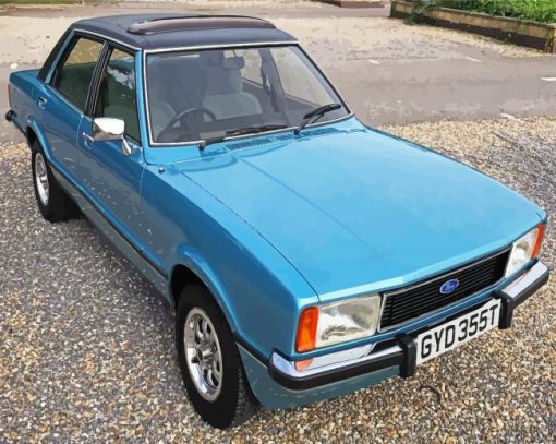 Blue Ford Cortina Diamond Painting