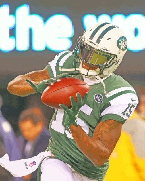 Brandon Marshall New York Jets Diamond Painting