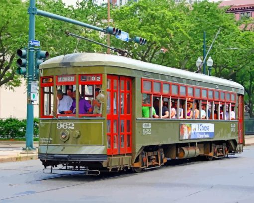 Charles ST Streetcar Diamond Painting