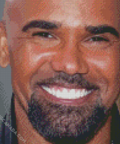 Close Up Shemar Moore Diamond Painting