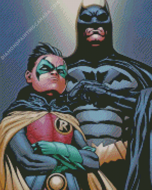 Cool Batman And Robin Diamond Painting