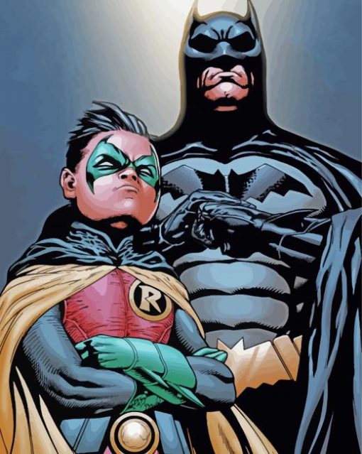 Cool Batman And Robin Diamond Painting