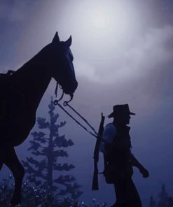 Cowboy Silhouette Diamond Painting