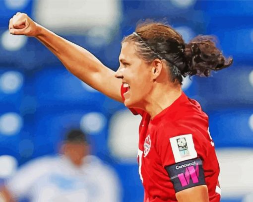 Footballer Christine Sinclair Diamond Painting