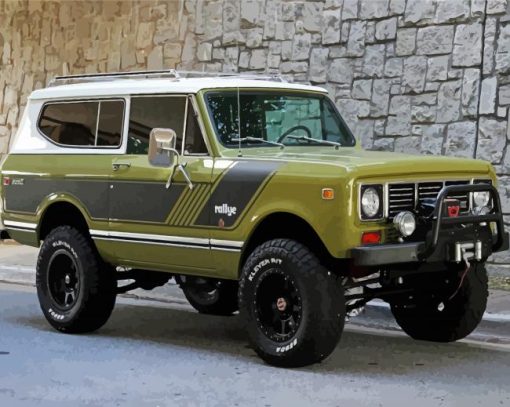 Green International Harvester Scout Diamond Painting