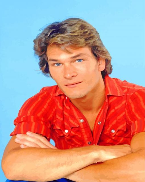 Handsome Patrick Swayze Diamond Painting