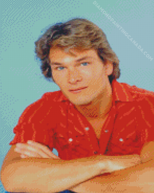 Handsome Patrick Swayze Diamond Painting