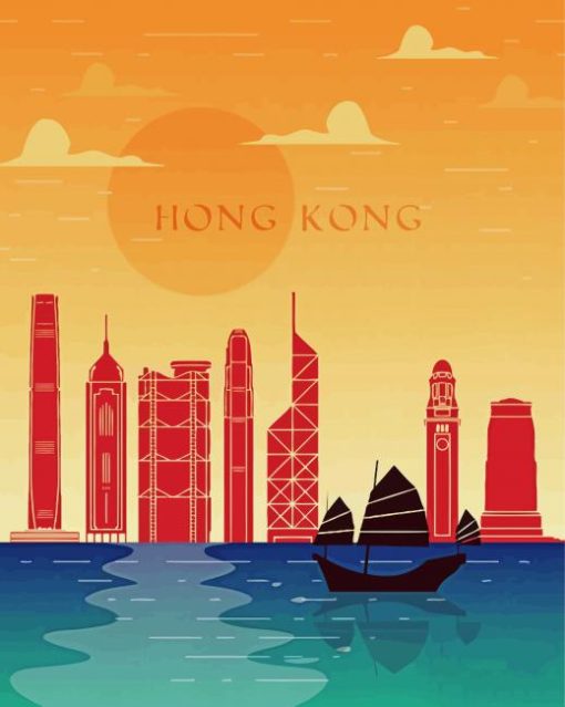 Hong Kong Poster Diamond Painting