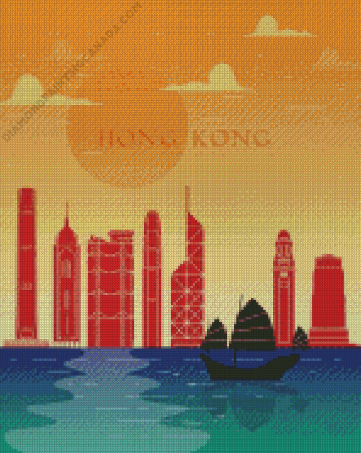 Hong Kong Poster Diamond Painting