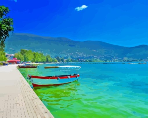 Lake Ohrid Europe Diamond Painting