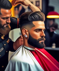 Men Hairdresser Diamond Painting