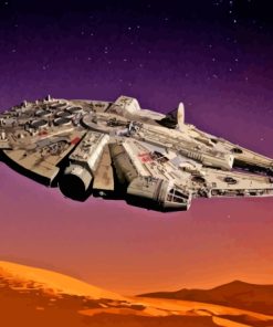 Millennium Falcon In Desert Diamond Painting