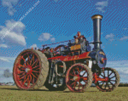 Old Traction Engine Diamond Painting