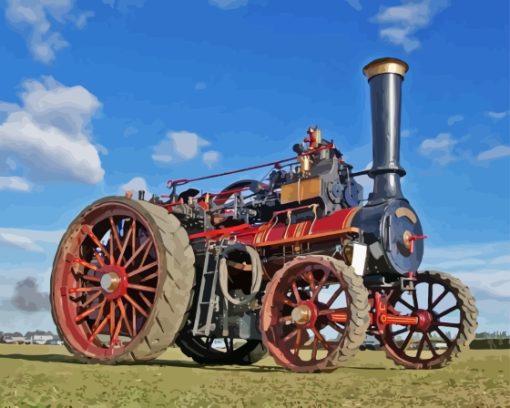 Old Traction Engine Diamond Painting