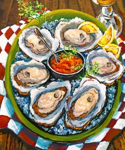 Oysters On The Half Shell Diamond Painting