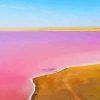 Ozero Kobeituz Pink Lake Diamond Painting