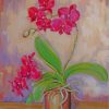 Pink Orchid Flower Diamond Painting