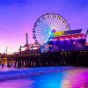 Santa Monica Pier At Sunset Diamond Painting