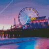 Santa Monica Pier At Sunset Diamond Painting