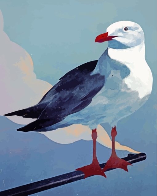 Seagull Bird Diamond Painting