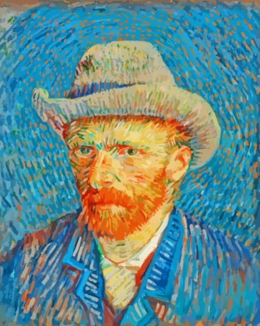 Self Portrait With Grey Felt Hat By Van Gogh Diamond Painting