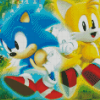 Sonic And Tails Characters Diamond Painting