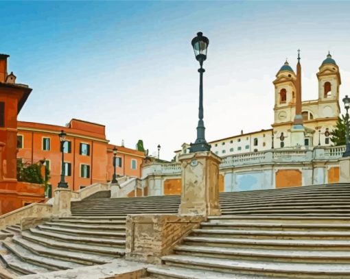 The Spanish Steps Rome Diamond Painting