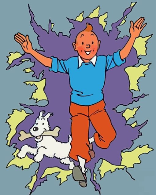 Tintin And His Pet Diamond Painting