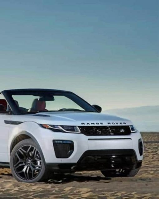 White Range Rover Car Diamond Painting