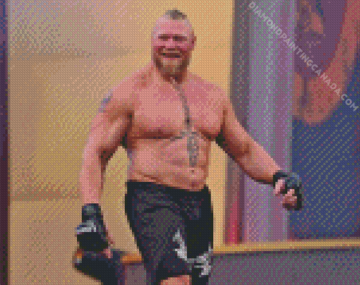 Wrestler Brock Lesnar Diamond Painting