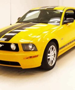 2006 Ford Yellow Mustang Gt Coupe Diamond Painting