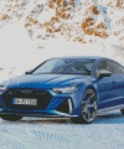 AS Audi RS7 Cars In Snow Diamond Painting