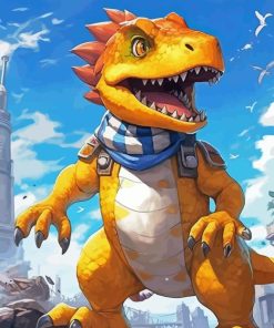 Agumon Fictional Character Diamond Painting