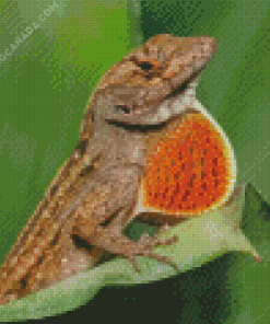 Anole Lizard Diamond Painting