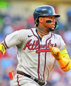 Baseballer Ronald Acuna Jr Diamond Painting