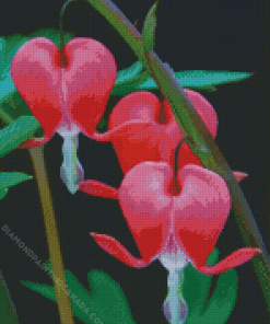 Bleeding Heart Plants Diamond Painting