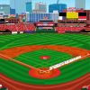 Busch Stadium Illustration Diamond Painting