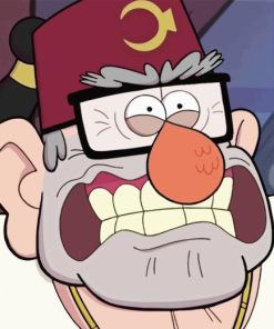 Closeup Angry Grunkle Stan Diamond Painting