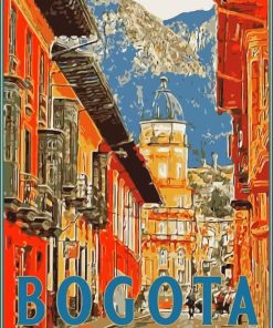 Colombia Bogota Poster Art Diamond Painting