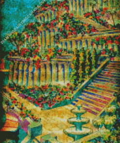 Cool Hanging Gardens Of Babylon Art Diamond Painting